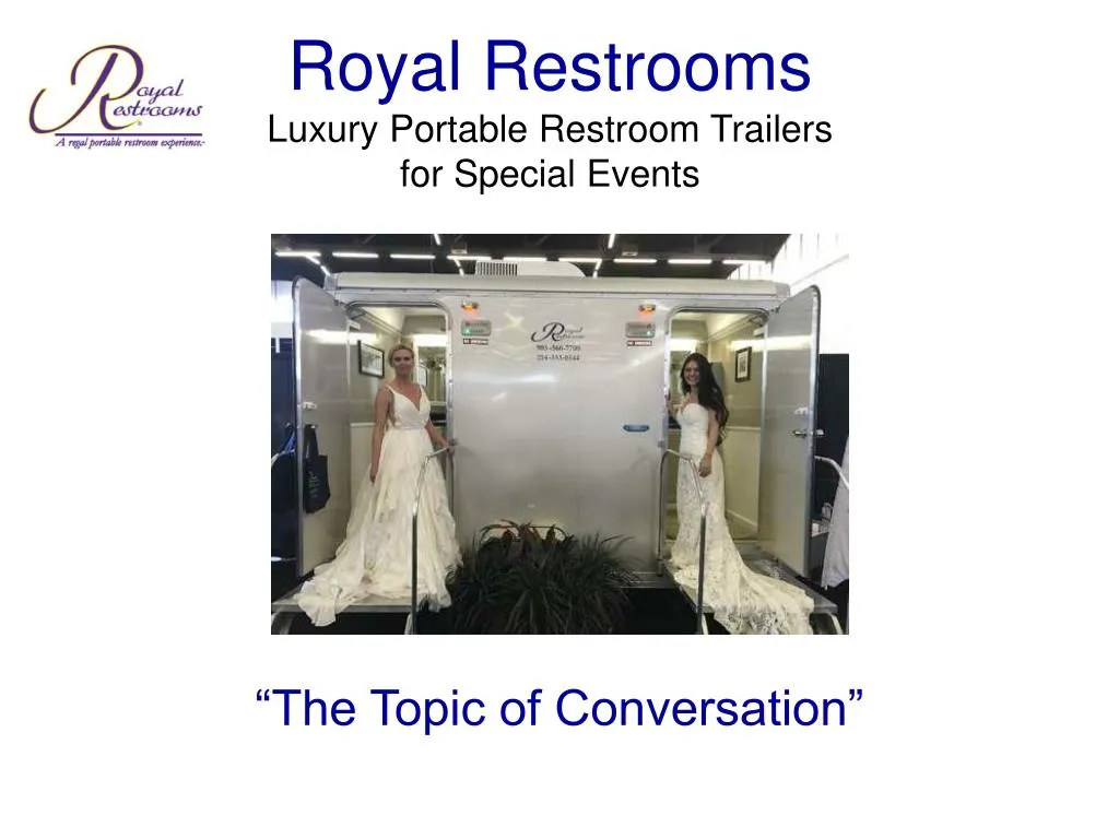 royal restrooms luxury portable restroom trailers for special events