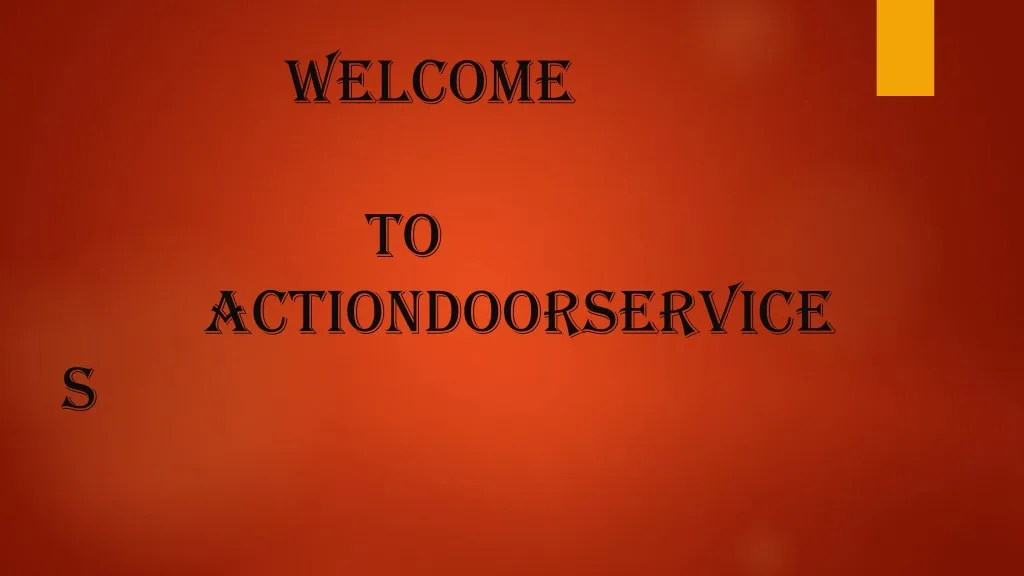 welcome to actiondoorservice s