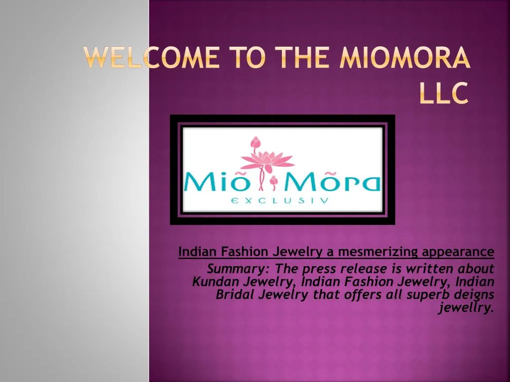 welcome to the miomora llc