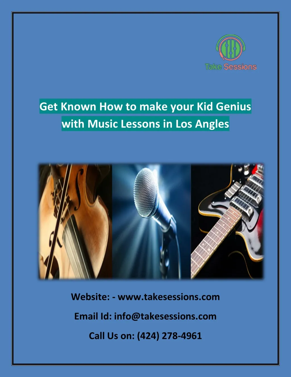 get known how to make your kid genius with music