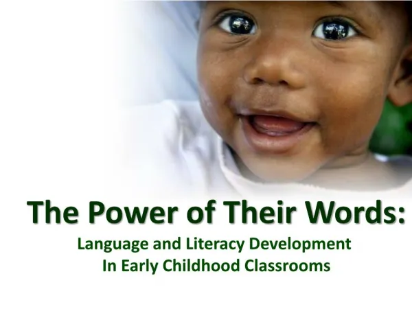 Early Literacy - In Their Own Words