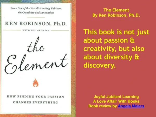 The Element Book Review for JJL