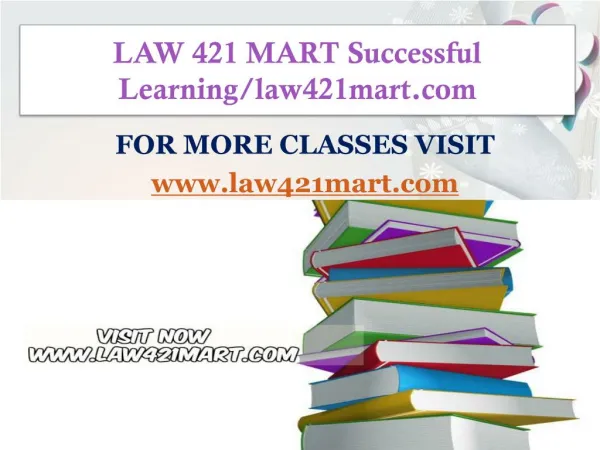 LAW 421 MART Successful Learning/law421mart.com