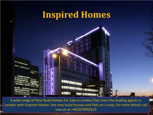 Buy New Build Flats In London with Inspired Homes
