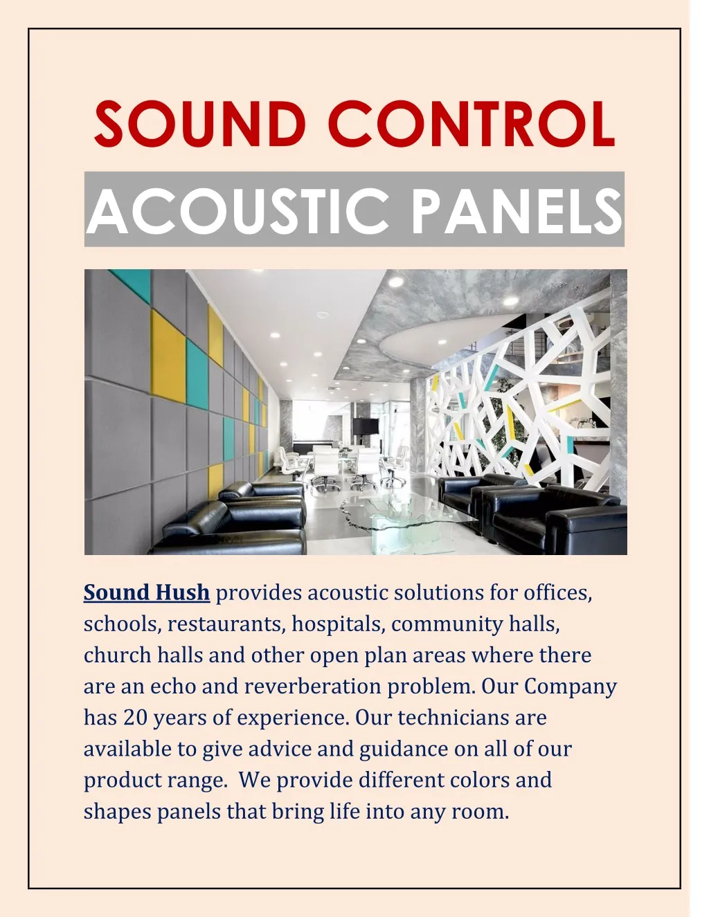 sound control acoustic panels