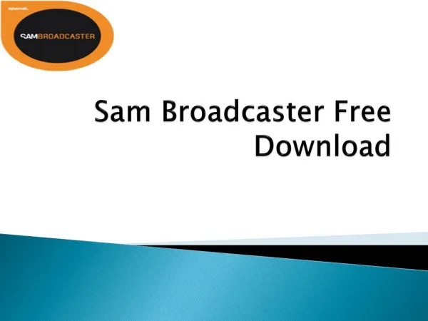 Live Streaming Solution With Sam Broadcaster