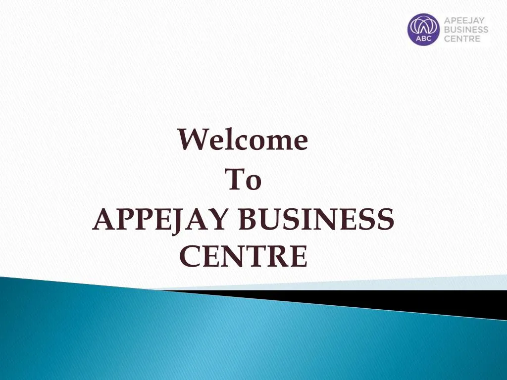 welcome to appejay business centre