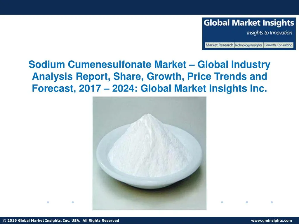 sodium cumenesulfonate market global industry