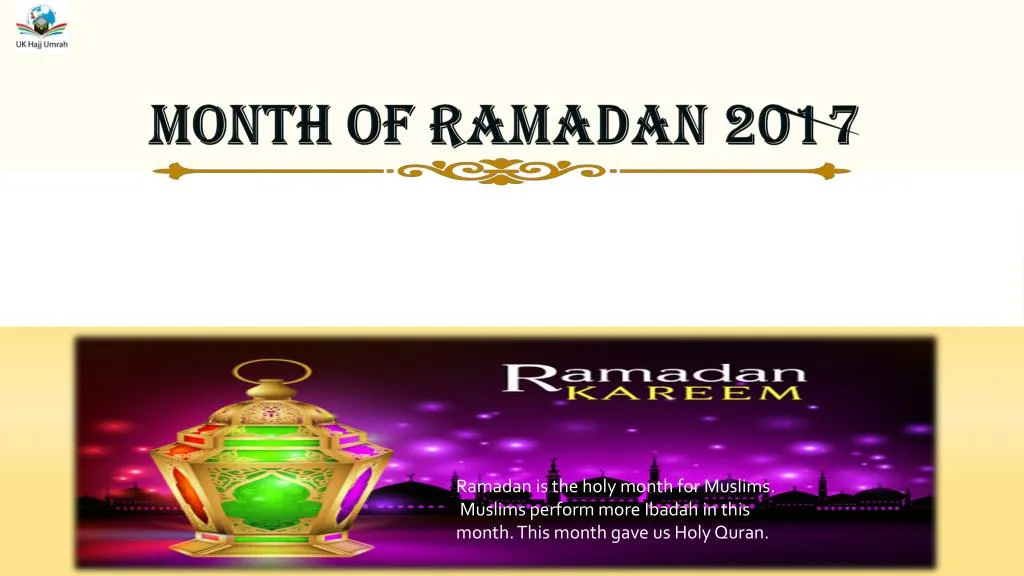 month of ramadan 2017