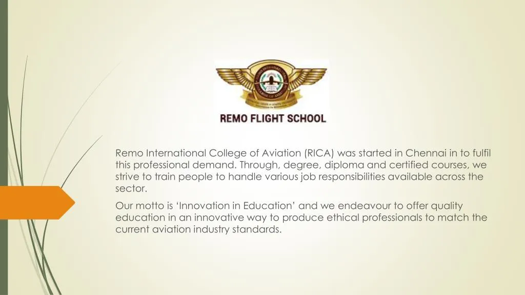 remo international college of aviation rica