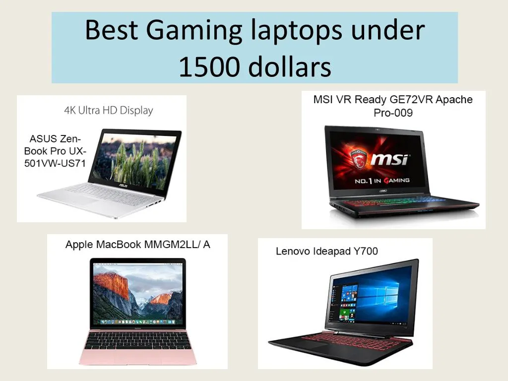 best gaming laptops under 1500 dollars