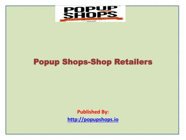 Shop Retailers
