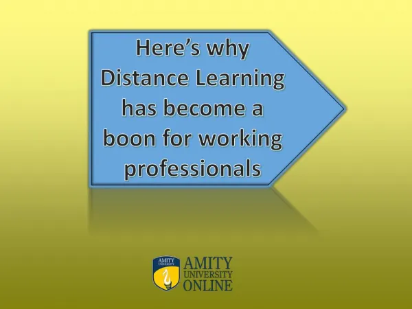 Here’s why Distance Learning has become a boon for working professionals