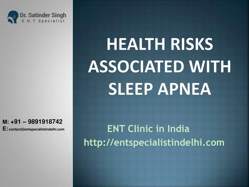 health risks associated with sleep apnea