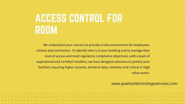 Access Control For Room