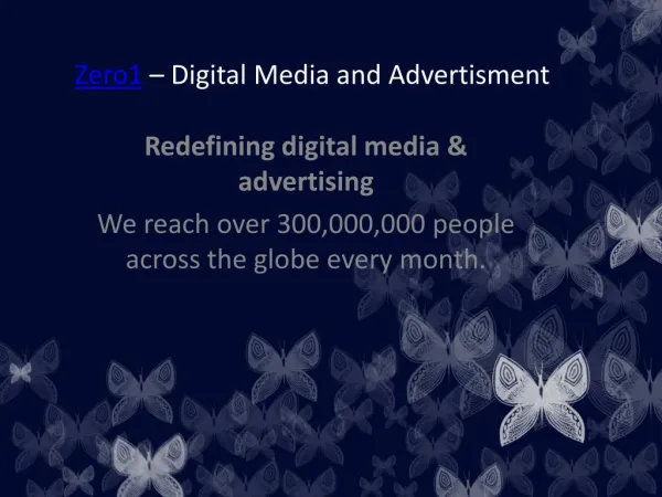 Zero1- Advertising in Digital Media | digital media and advertising
