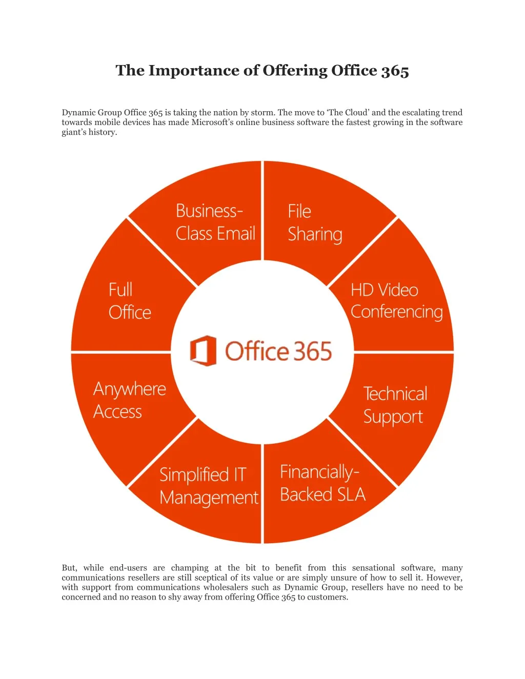 the importance of offering office 365