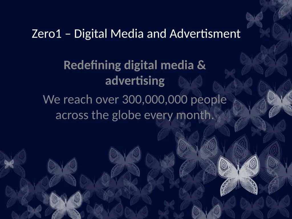 zero1 digital media and advertisment