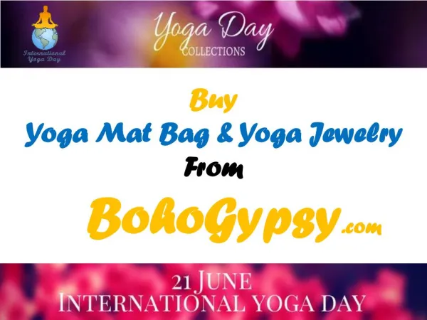 Vintage Yoga Mat Bag | International Yoga Day Collections