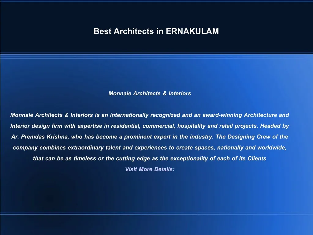 best architects in ernakulam
