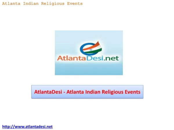 AtlantaDesi - Atlanta Indian Religious Events
