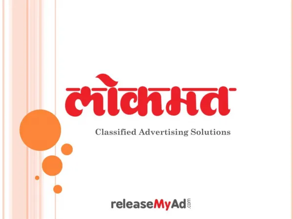 Lokmat Newspaper Advertisement Booking Online.