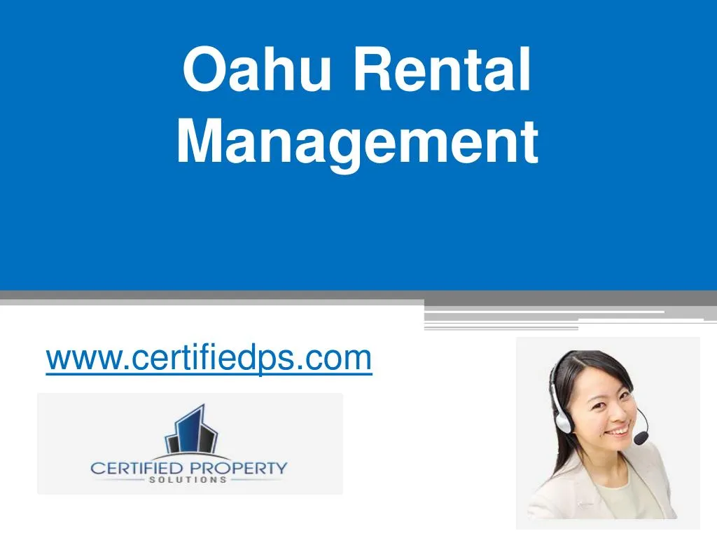 oahu rental management