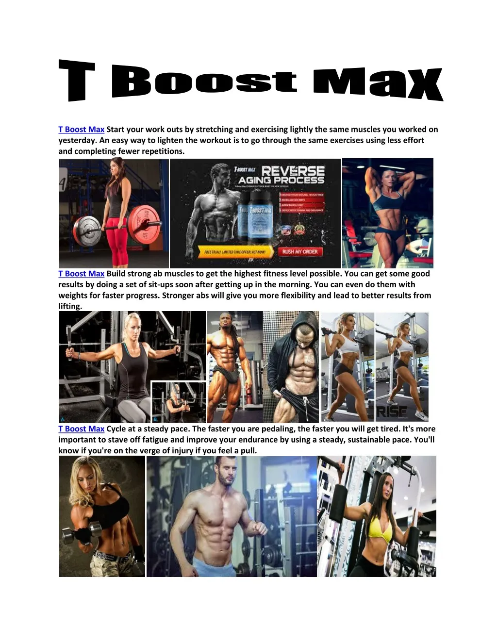 t boost max start your work outs by stretching