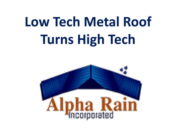 Save or Produce Energy | Metal Roofing Virginia