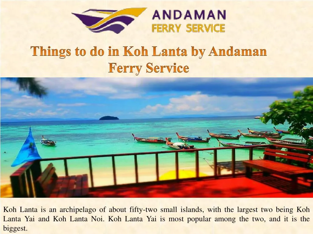 things to do in koh lanta by andaman ferry service