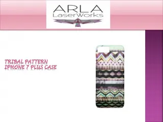 Tribal Pattern Iphone 7 Plus Case - Arla Laserworks