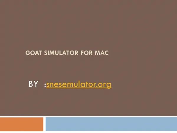 Goat Simulator for Mac Download