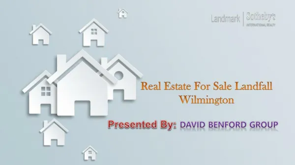 Real Estate for Sale Landfall Wilmington