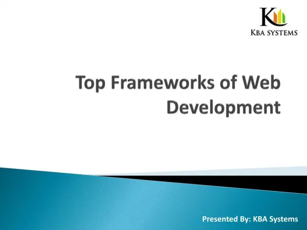 Top Frameworks of Web Development