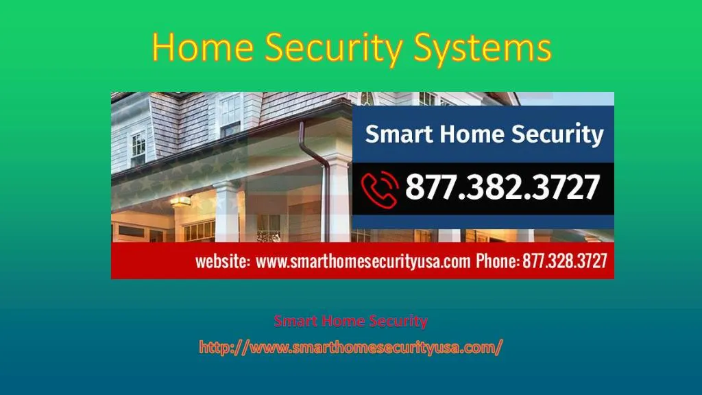 home security systems