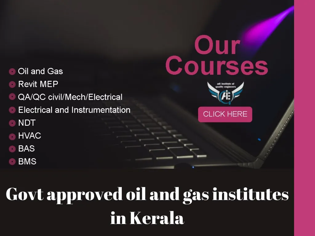 govt approved oil and gas institutes in kerala