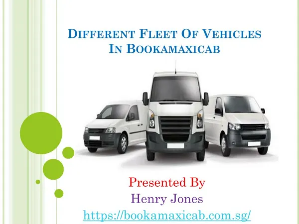 Different Fleet Of Vehicles In Bookamaxicab