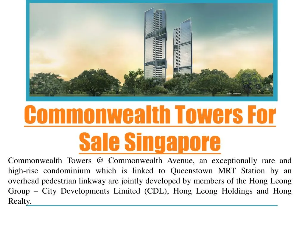 commonwealth towers for sale singapore