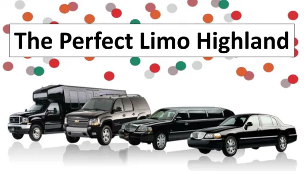 Limousine Packages by The Perfect Limo Highland