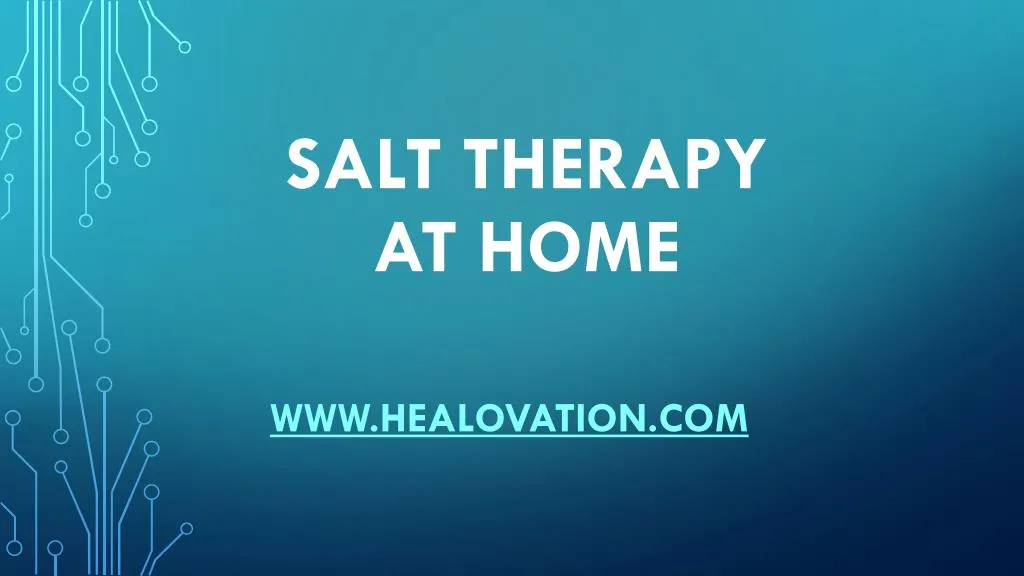 salt therapy at home
