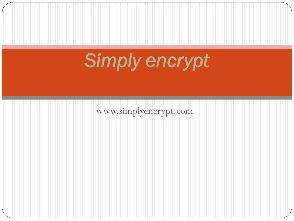 simply encrypt