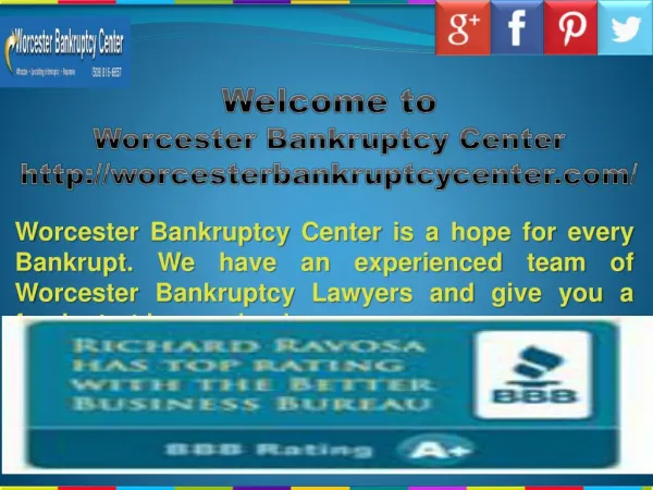 Worcester Bankruptcy Lawyer