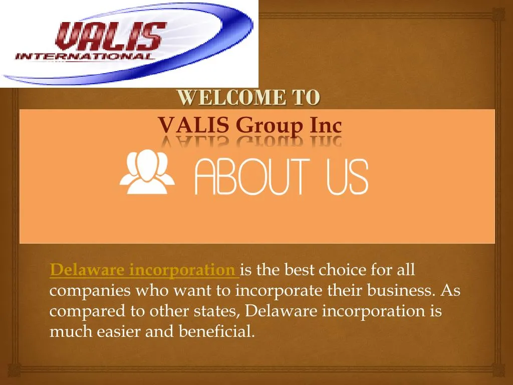 welcome to valis group inc