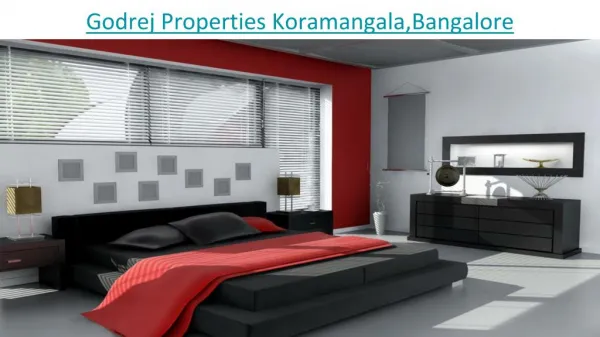 Godrej Koramangala Bangalore - All things about it which you don't know
