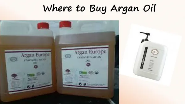 Where to Buy Argan Oil