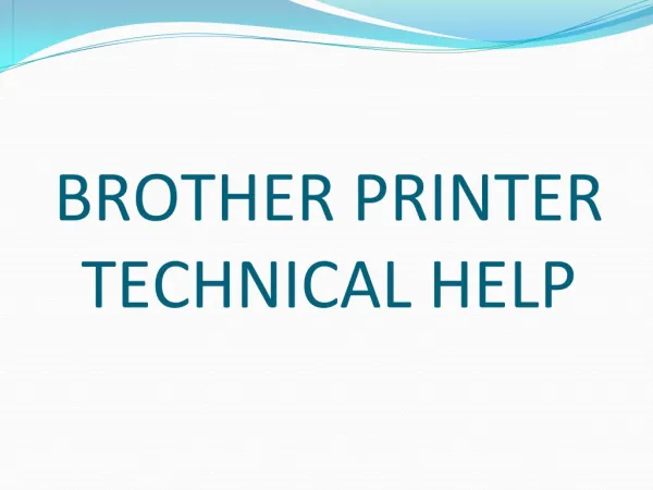 brother printer technical help