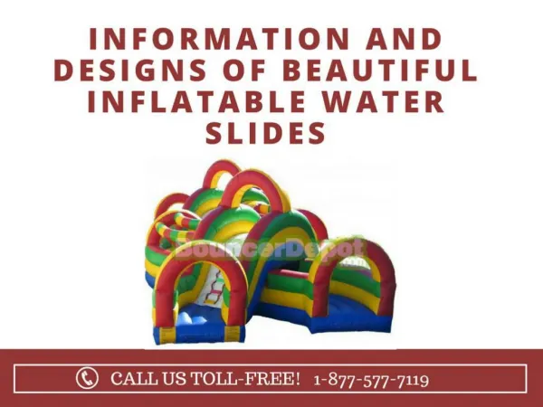 Information and Designs of Beautiful Inflatable Water Slides