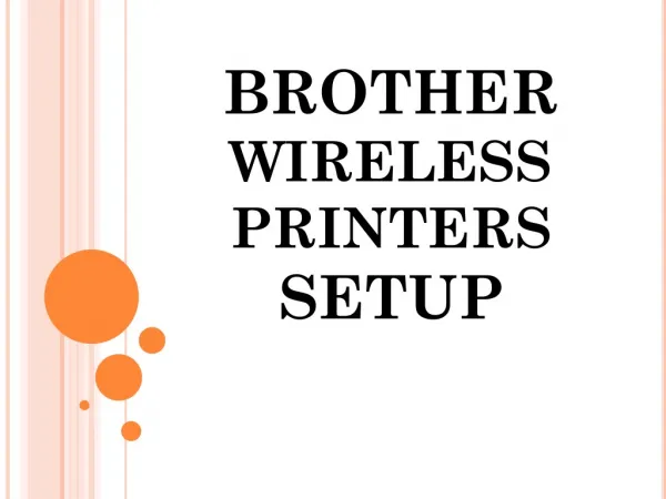 Brother Wireless Printers Setup