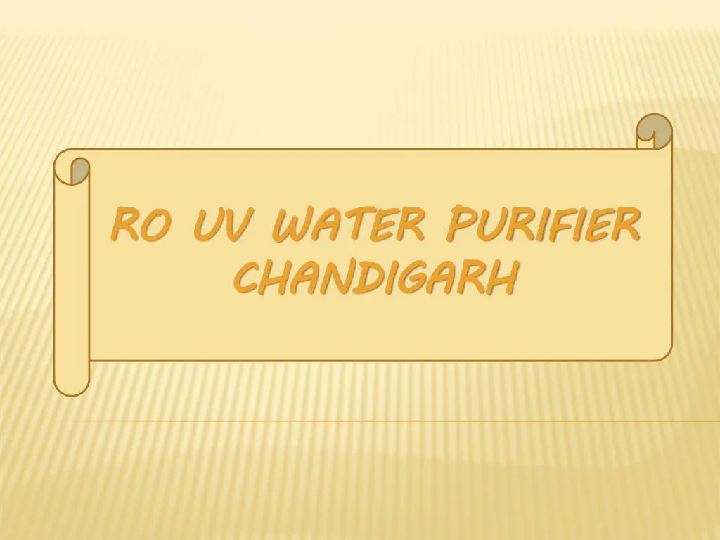 ro uv water purifier chandigarh