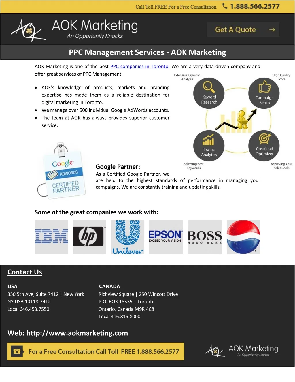 ppc management services aok marketing